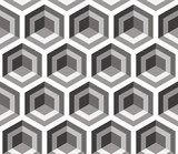 Grey hexagons - abstract