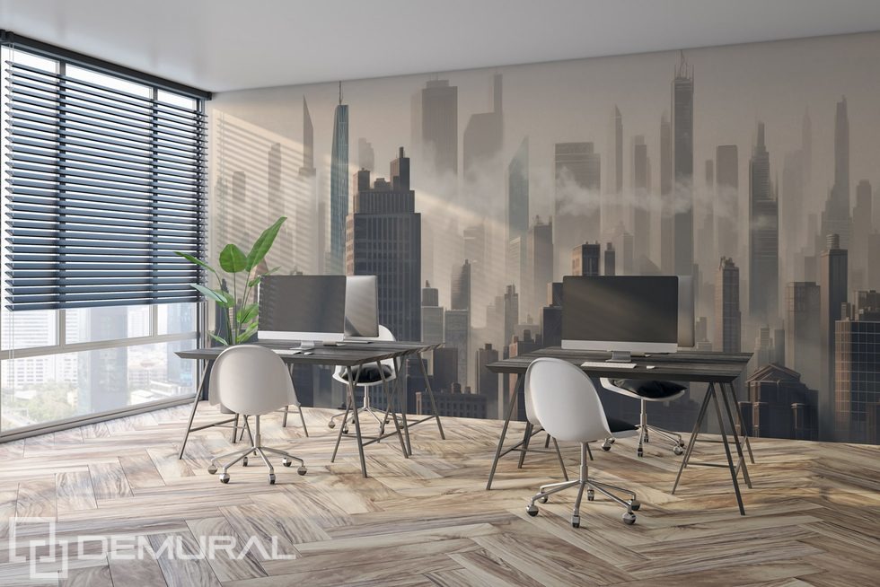 A space that fascinates Office wallpaper mural Photo wallpapers Demural