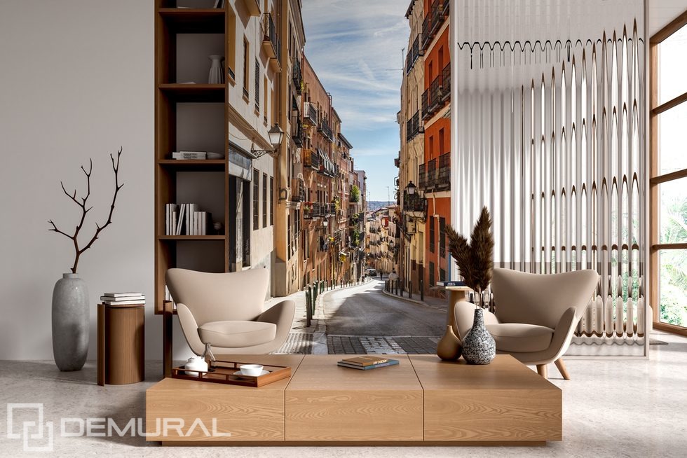 We're going for a city walk Optically magnifying wallpaper, mural Photo wallpapers Demural