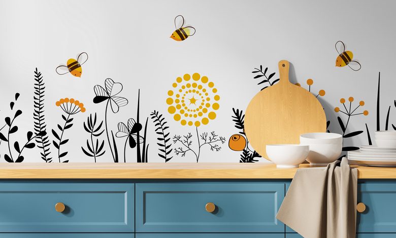 an unusual joyful decoration kitchen wallpaper mural photo wallpapers demural