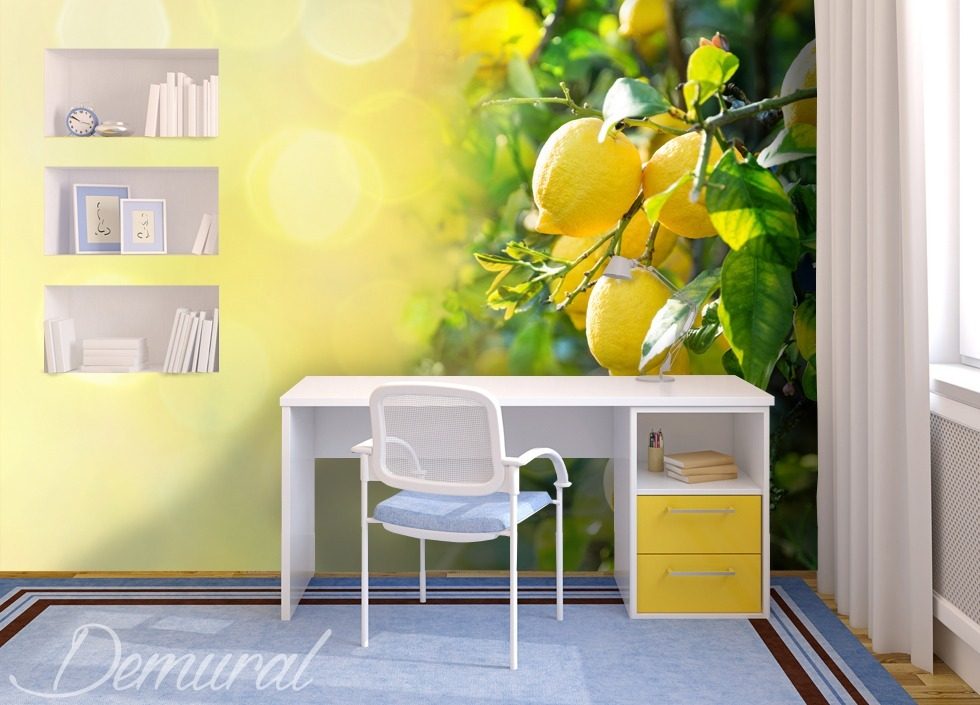 Sicilian lemon Teenager's room wallpaper, mural Photo wallpapers Demural