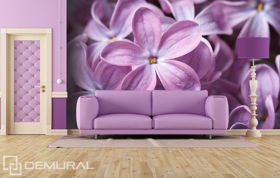 The lilac flower Flowers wallpaper mural Photo wallpapers Demural