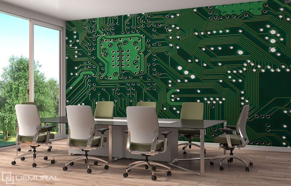 The strength of the mechanical minds Office wallpaper mural Photo wallpapers Demural