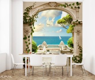 the view on the paradise optically magnifying wallpaper mural photo wallpapers demural