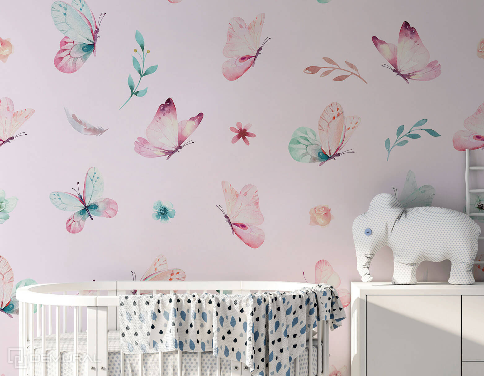 Pink photo wallpaper - a colorful and stylish interior design - Demural