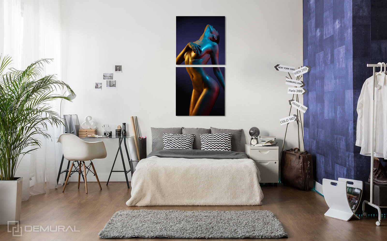 Canvas print Sensual Colors - Act canvas print - Demural