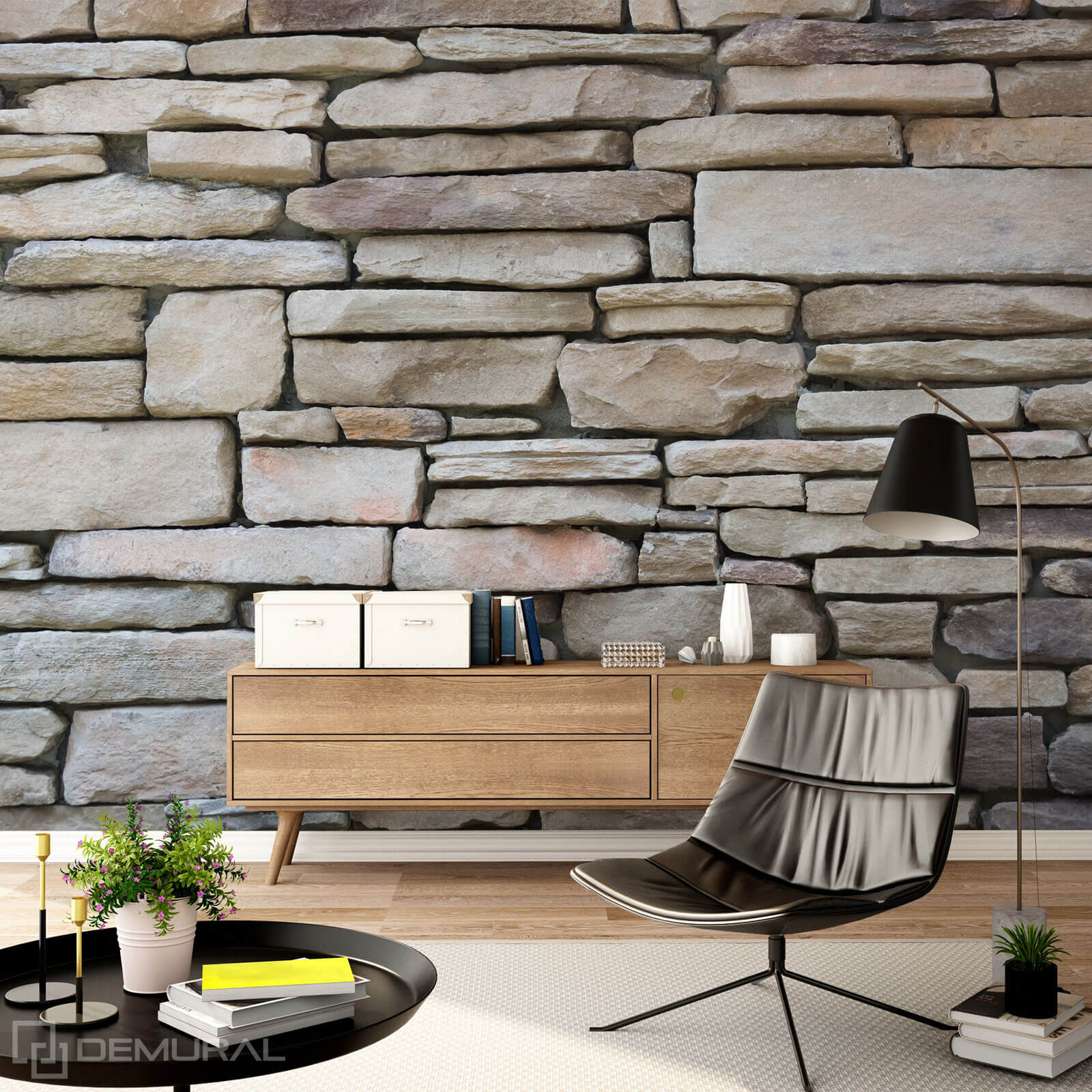 Photo wallpaper Stone wall - Photo wallpaper 3D - Demural
