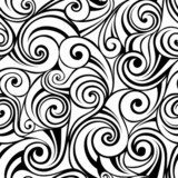 Abstract flourishes in black and white
