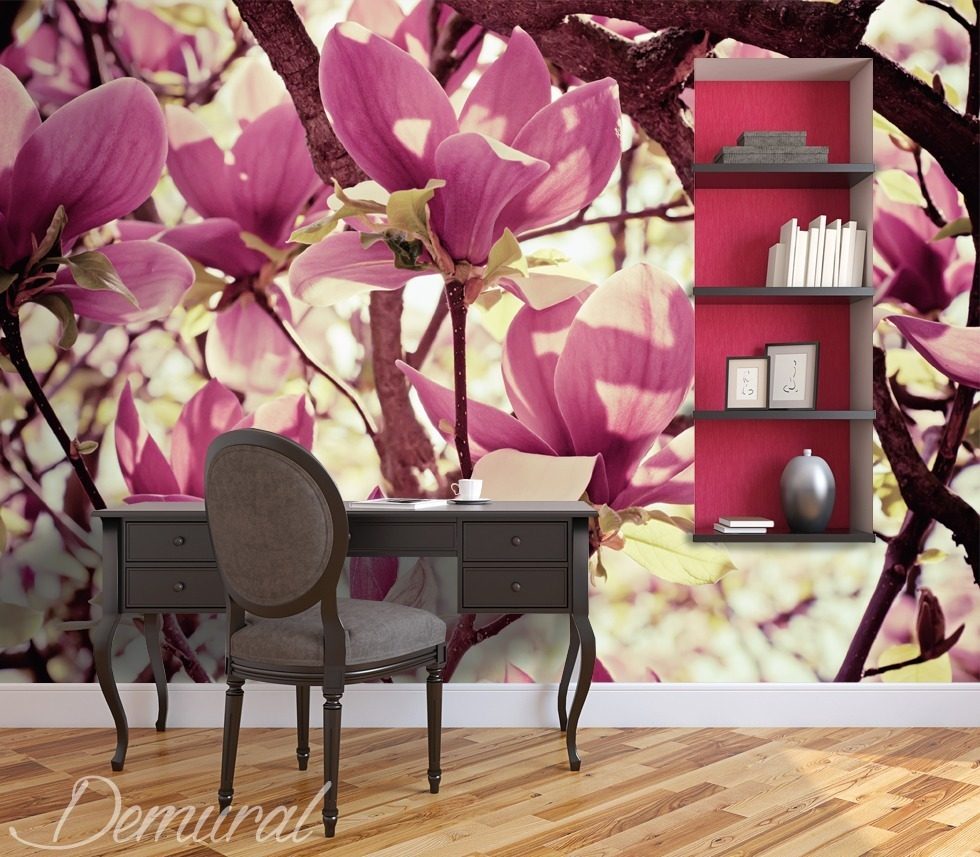 A flower move Living room wallpaper mural Photo wallpapers Demural