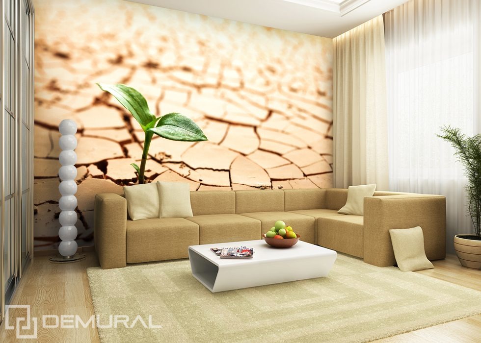 On dry ground Living room wallpaper mural Photo wallpapers Demural