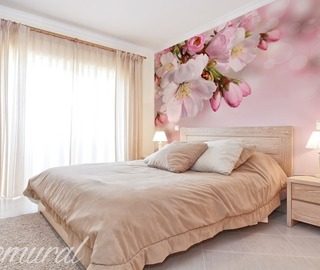 pastel love flowers wallpaper mural photo wallpapers demural