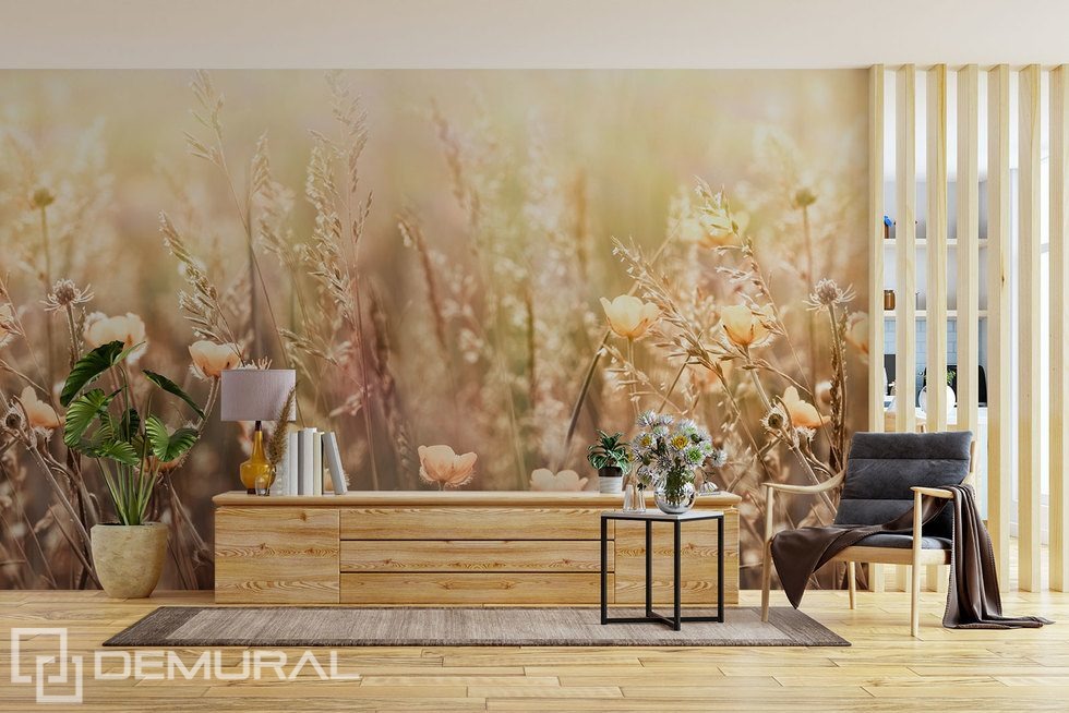 The great power of small plants Living room wallpaper mural Photo wallpapers Demural