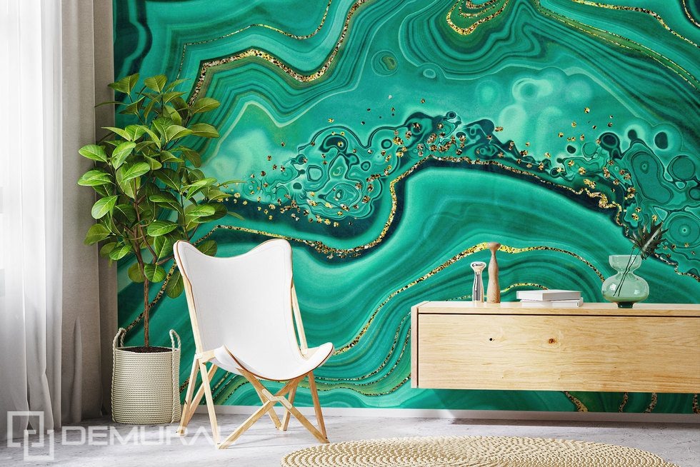 An ocean of beautiful turquoise Abstraction wallpaper mural Photo wallpapers Demural