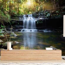 The-hum-of-a-forest-waterfall-living-room-wallpaper-mural-photo-wallpapers-demural