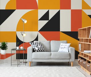 trust in geometry and asymmetry living room wallpaper mural photo wallpapers demural