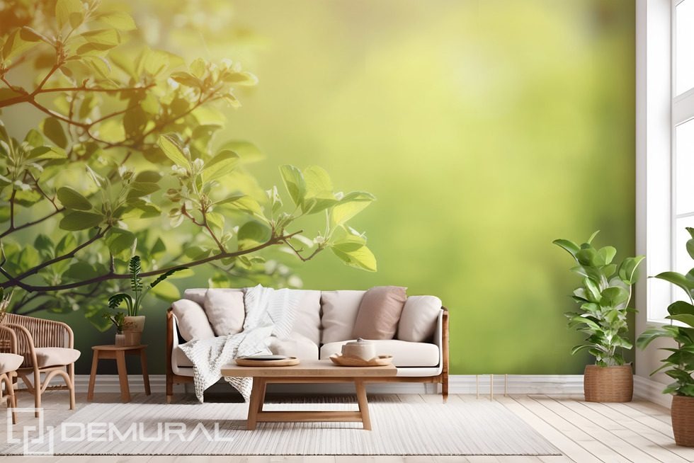 Eternal spring on the wall Living room wallpaper mural Photo wallpapers Demural