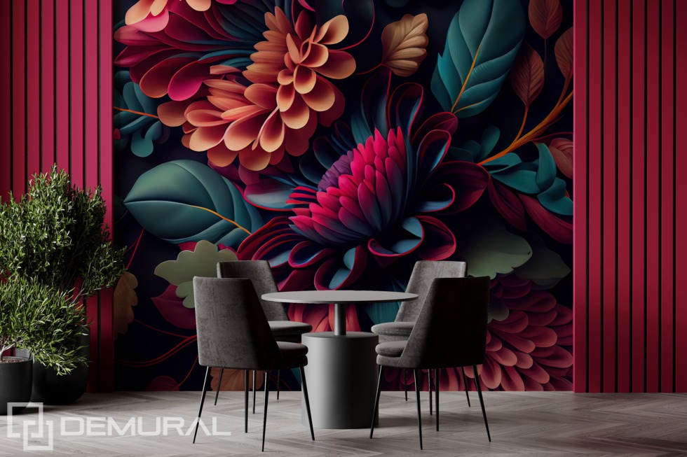 Vine Haven Mural Wallpaper Flower Wallpaper  Forest Homes