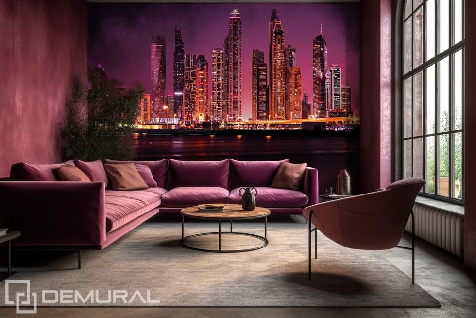 A party version of the city Cities wallpaper mural Photo wallpapers Demural