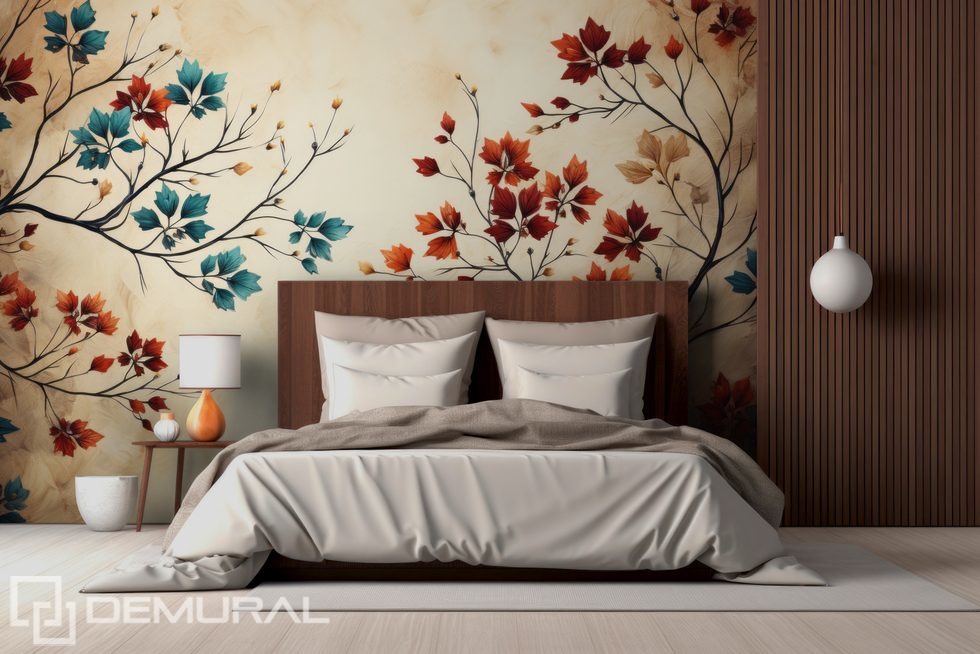 A few twigs were enough Oriental wallpaper mural Photo wallpapers Demural