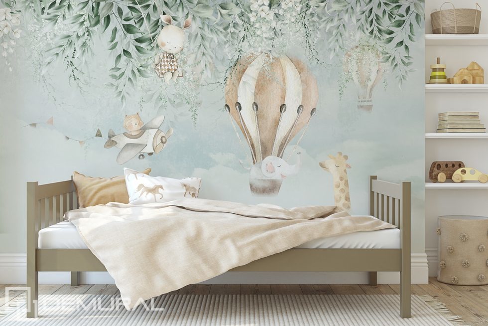 Let's fly to a fairy-tale land Child's room wallpaper mural Photo wallpapers Demural