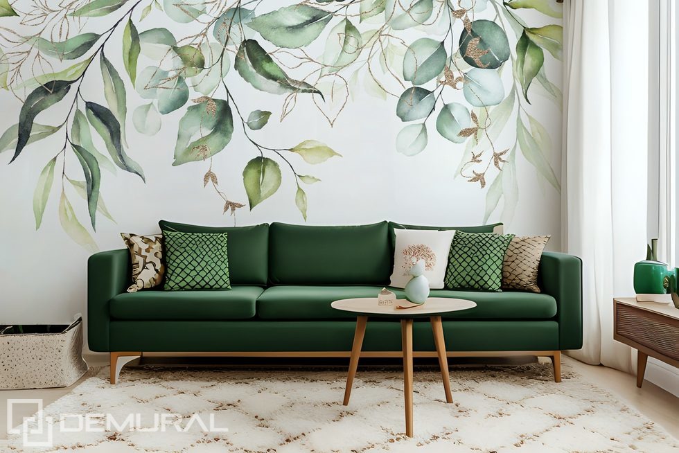 Sit under the tree Living room wallpaper mural Photo wallpapers Demural