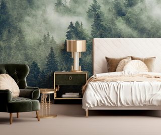 when there is fog over the mountains bedroom wallpaper mural photo wallpapers demural