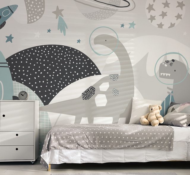 lets stay in a space fairy tale childs room wallpaper mural photo wallpapers demural