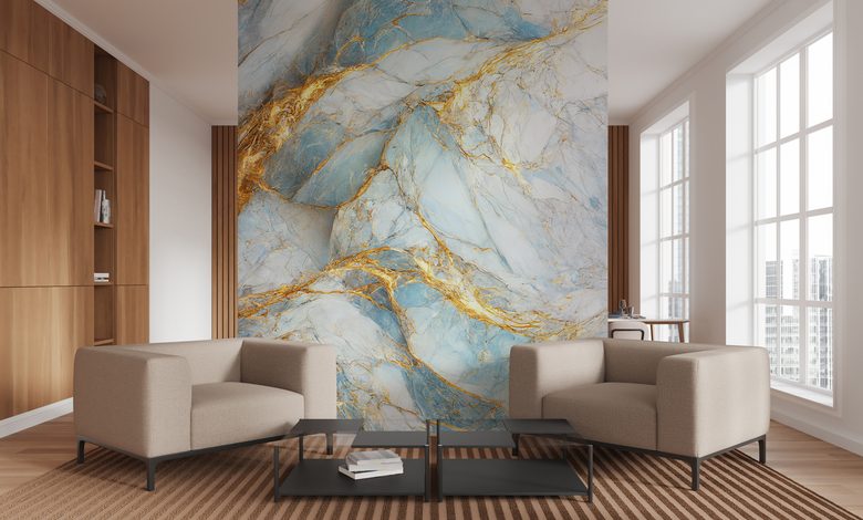 marble that delights living room wallpaper mural photo wallpapers demural