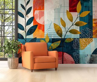 abstract harmony of colors and nature abstraction wallpaper mural photo wallpapers demural