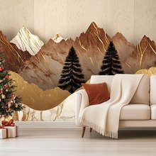 Mountain-landscape-with-a-distinct-gradient-living-room-wallpaper-mural-photo-wallpapers-demural