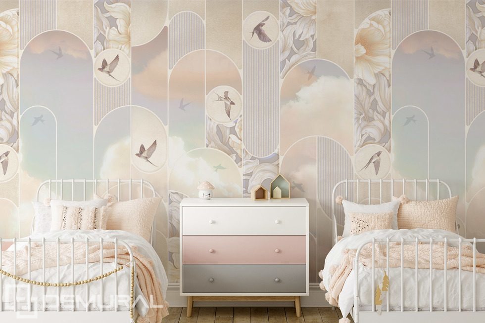 Delicate dreams in a pastel aura Child's room wallpaper mural Photo wallpapers Demural