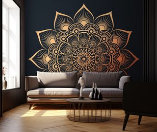 hypnotizing harmony of the pattern living room wallpaper mural photo wallpapers demural