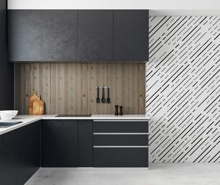 geometric dynamics in a pure form kitchen wallpaper mural photo wallpapers demural