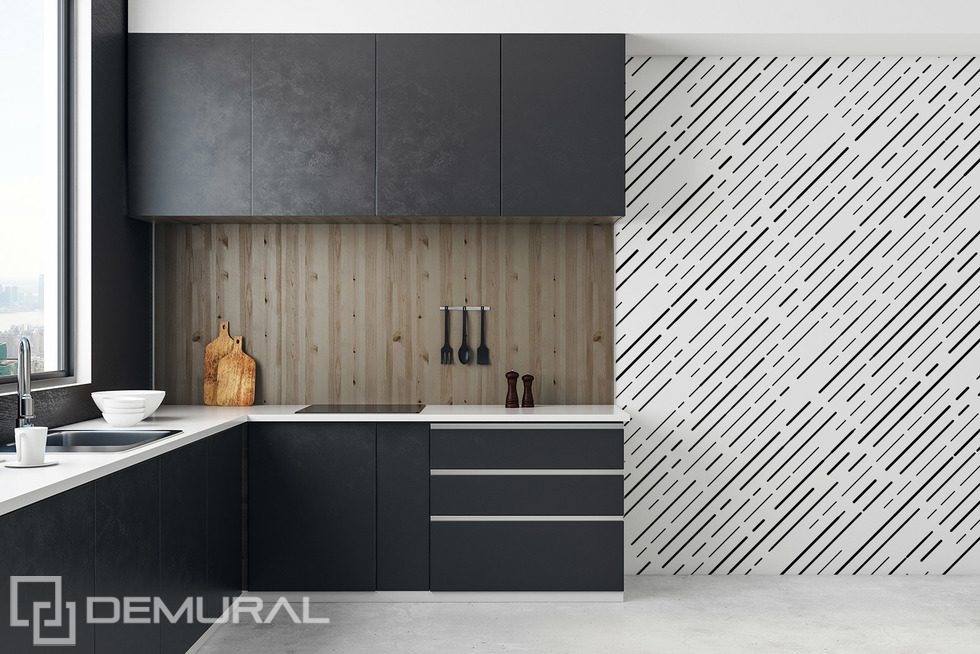 Geometric dynamics in a pure form Kitchen wallpaper mural Photo wallpapers Demural