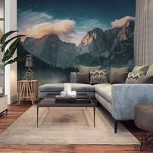 Mountain-landscape-at-sunset-living-room-wallpaper-mural-photo-wallpapers-demural