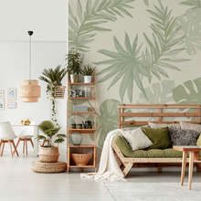 Tropical-accent-in-the-living-room-living-room-wallpaper-mural-photo-wallpapers-demural