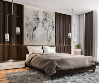 wings of silence and elegance bedroom wallpaper mural photo wallpapers demural