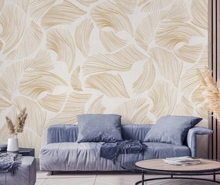 subtle rhythm of lines in a modern take living room wallpaper mural photo wallpapers demural