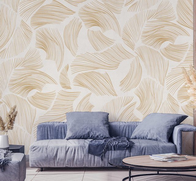 subtle rhythm of lines in a modern take living room wallpaper mural photo wallpapers demural