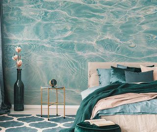 hypnotic glow of water surface bedroom wallpaper mural photo wallpapers demural