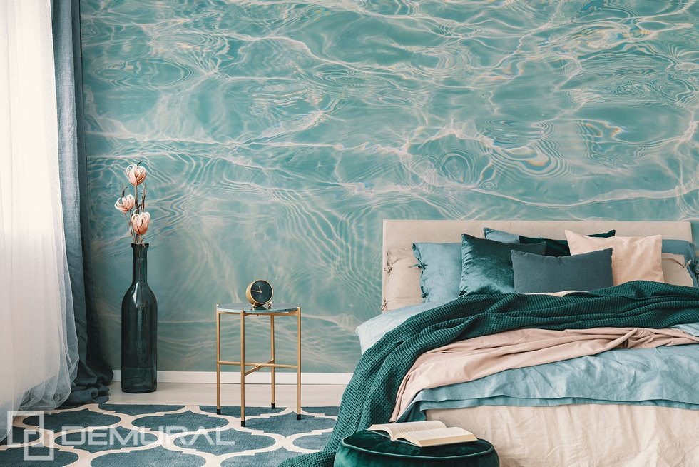 Hypnotic Glow of Water Surface Bedroom wallpaper mural Photo wallpapers Demural