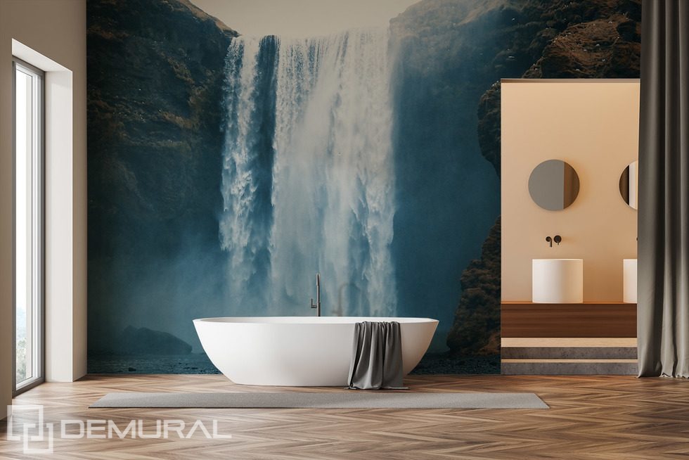 Serenity Amidst the Power of Nature Bathroom wallpaper mural Photo wallpapers Demural