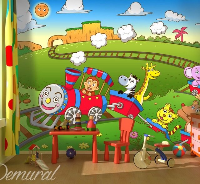 toys switched on childs room wallpaper mural photo wallpapers demural