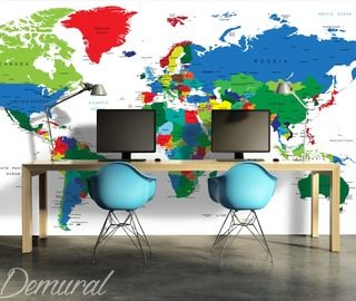marketing and world management world maps wallpaper mural photo wallpapers demural