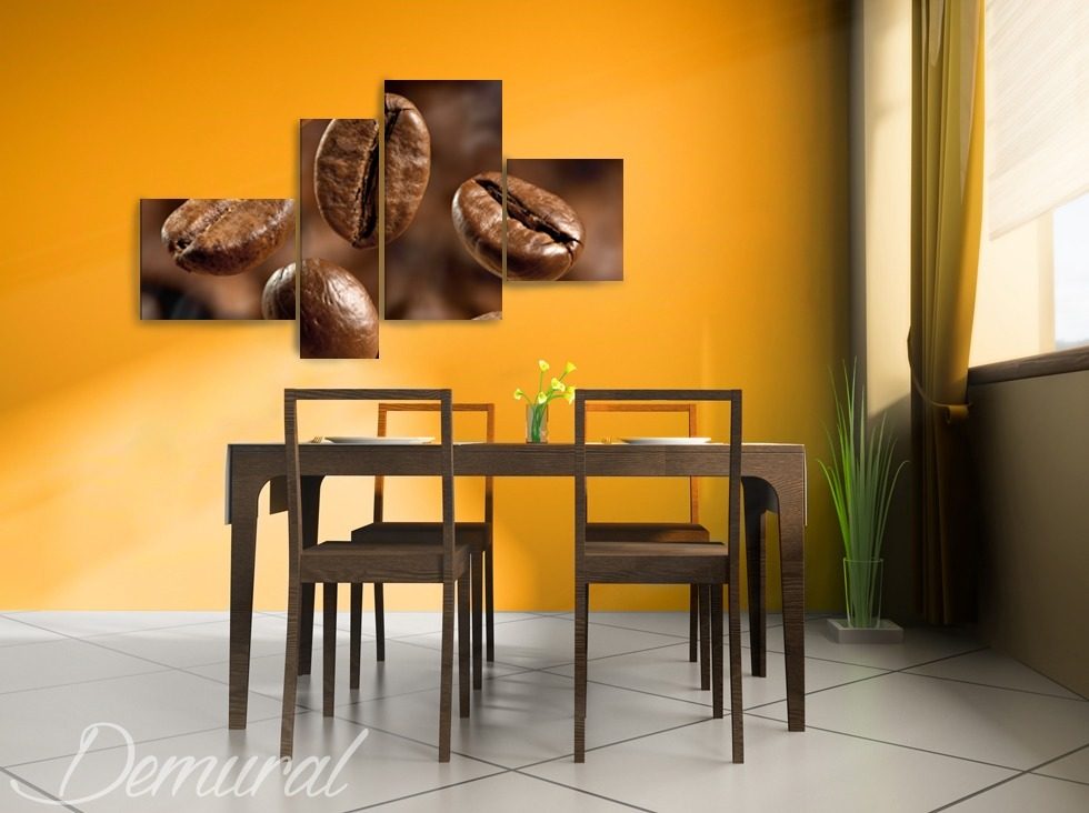 A coffee puzzle Canvas prints in dining room Canvas prints Demural