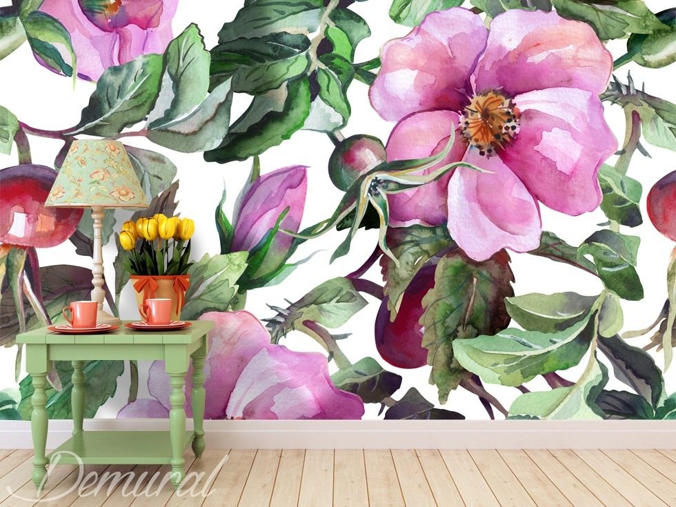 A hibiscus tea Flowers wallpaper mural Photo wallpapers Demural