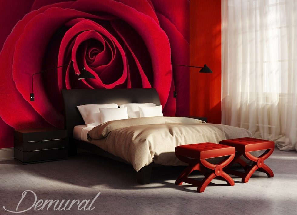 Strewn with roses Flowers wallpaper mural Photo wallpapers Demural