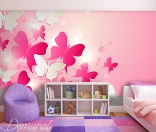 in a pink kingdom childs room wallpaper mural photo wallpapers demural