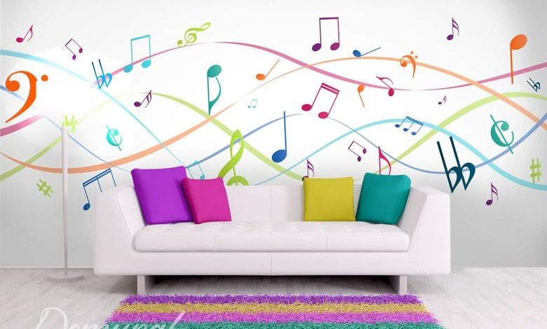 music to your eyes teenagers room wallpaper mural photo wallpapers demural