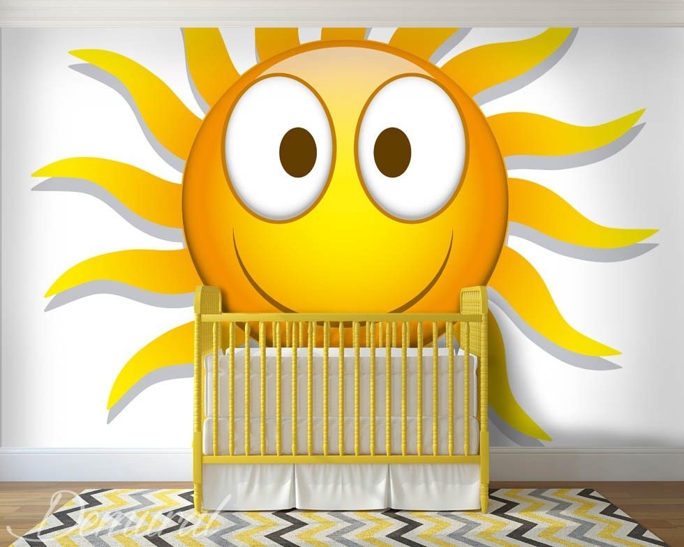 Mama's Gonna Buy You a Sun Child's room wallpaper mural Photo wallpapers Demural